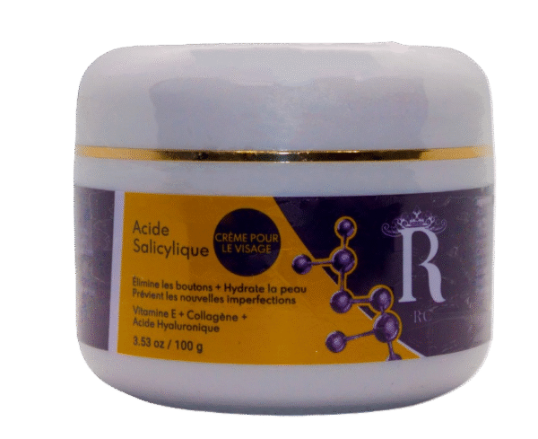Crème Visage Acide Salicylique – Anti-Imperfections, Hydratante, 100g